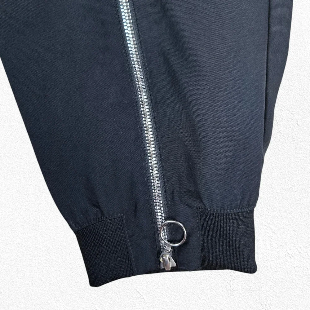 Nike Black Utility Full Leg Zippers Streetwear Jogger Track Pants Size Small